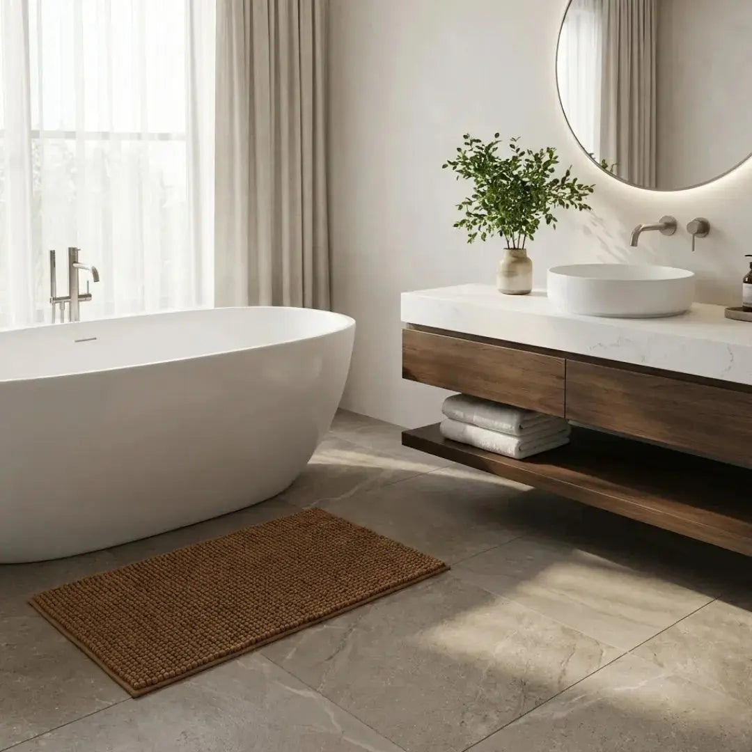 A&L Bath °09 Non Slip Bath Mat – Water Absorbent Chenille