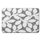 A&L Bath °15 Non Slip Bath Mat - Leaf Pattern Microfibre Shower Mat