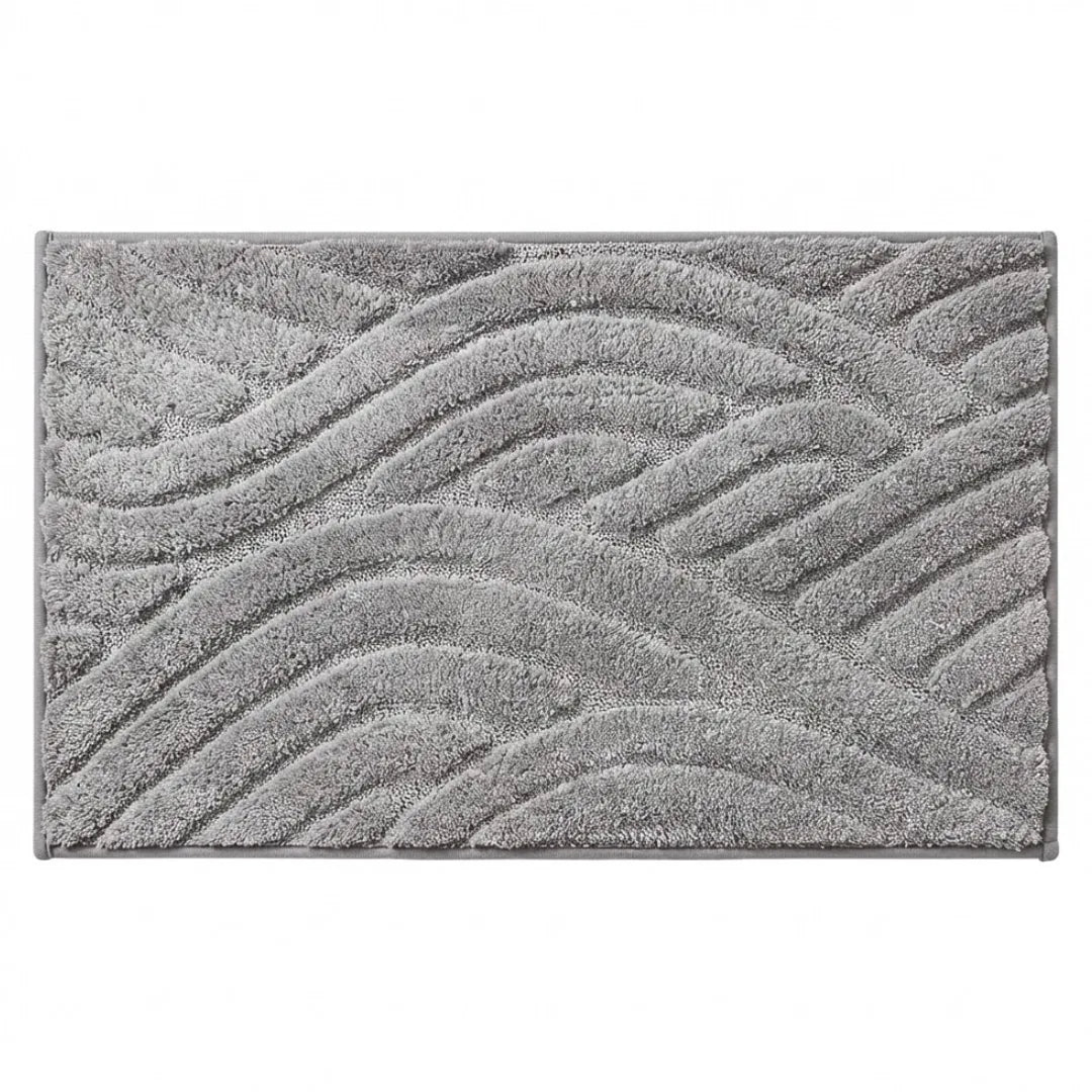 A&L Bath °18 Absorbent Microfibre Bath Mat - Striped Bathroom Mat