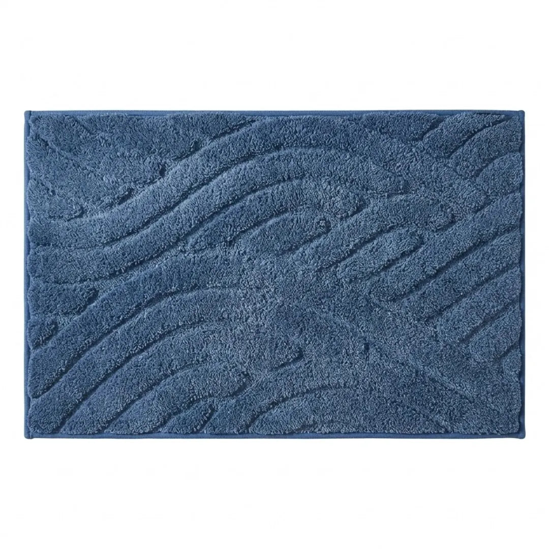 A&L Bath °18 Absorbent Microfibre Bath Mat - Striped Bathroom Mat