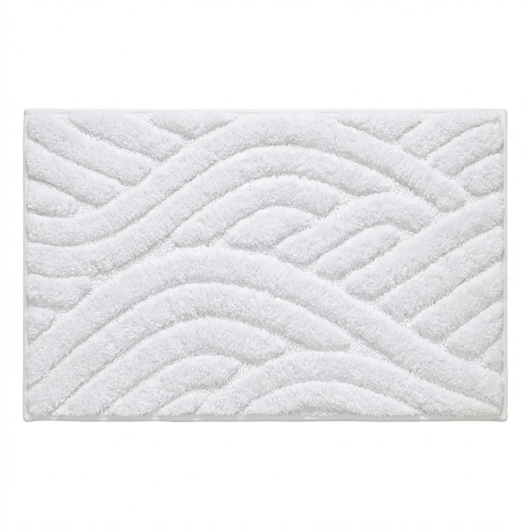 A&L Bath °18 Absorbent Microfibre Bath Mat - Striped Bathroom Mat