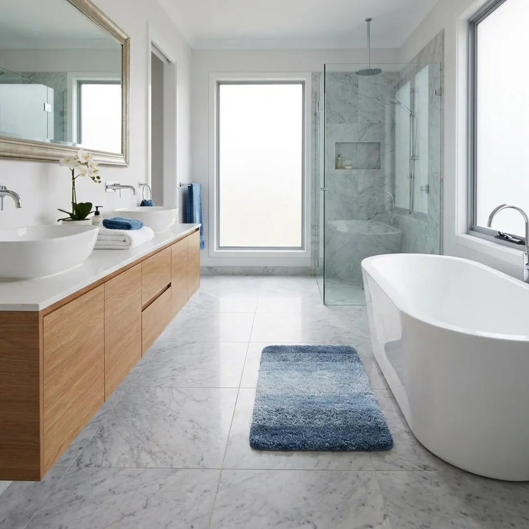 A&L Bath °22 Microfibre Bath Mat - Absorbent Non Slip Shower Mat