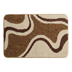 A&L Bath °25 Wave Microfibre Bath Mat - Non Slip Shower Mat