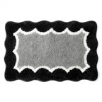 A&L Bath °29 Absorbent Microfibre Bath Mat - Unique Wavy Edge Design