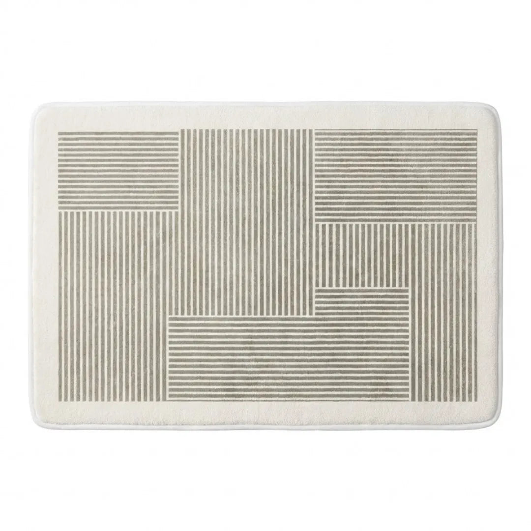 A&L Bath °35 Non Slip Bath Mat - Absorbent Polyester Shower Mat