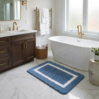 A&L Bath °40 Geometric Non Slip Bath Mat - Absorbent Microfibre