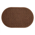 A&L Bath °56 Absorbent Bath Mat - Zigzag Patterned Cotton Shower Mat