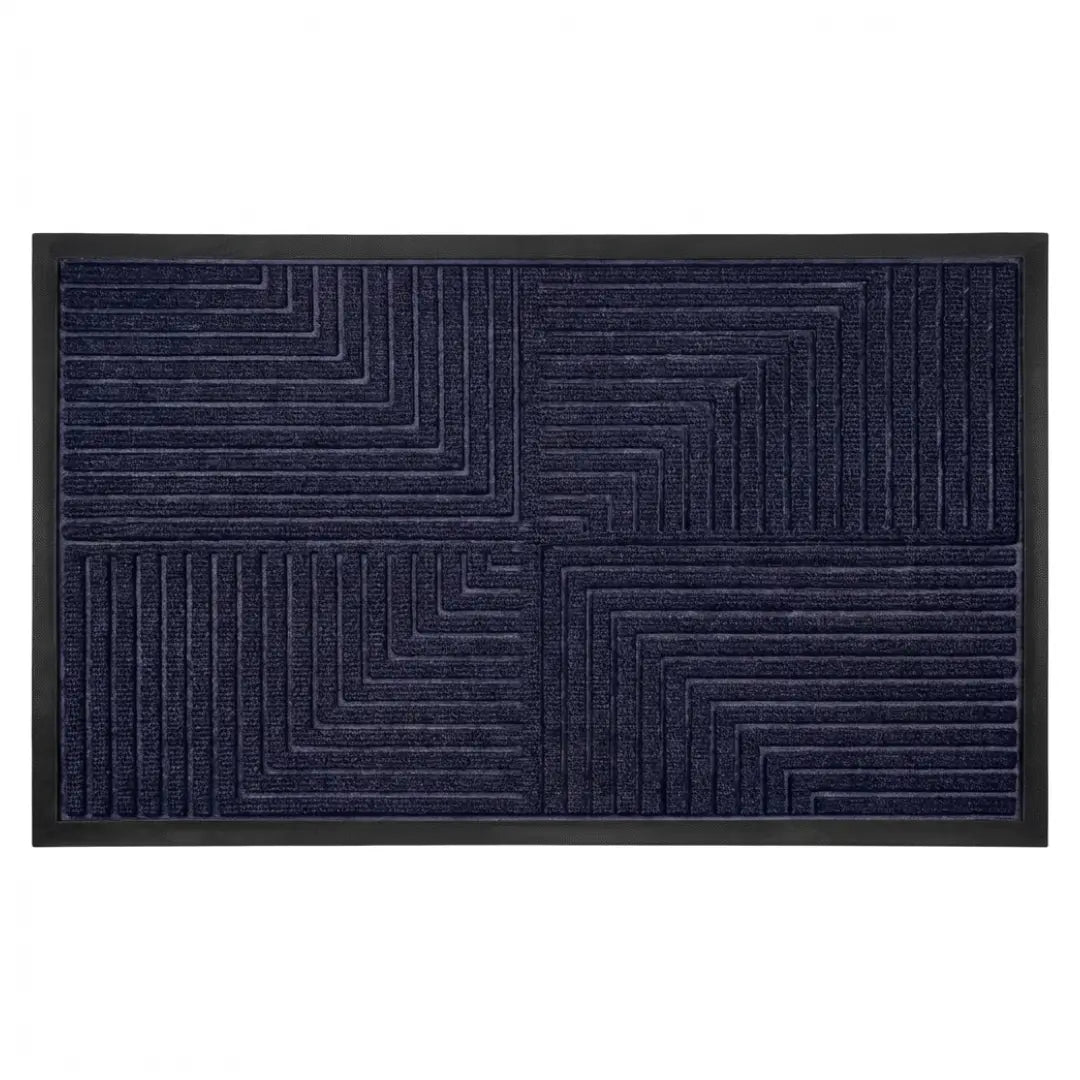 A&L Mat °01 Geometric Striped Doormat – Non Slip Indoor Outdoor Mat
