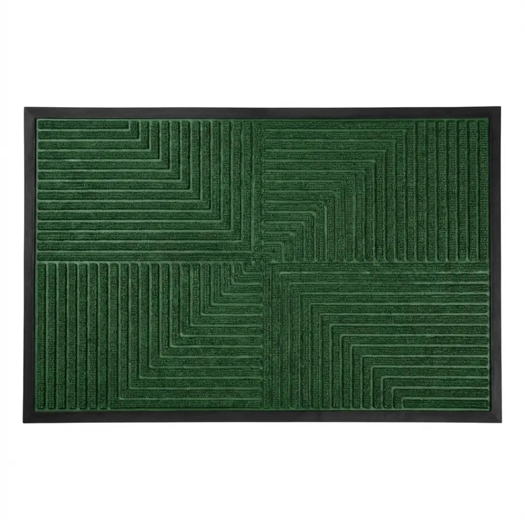 A&L Mat °01 Geometric Striped Doormat – Non Slip Indoor Outdoor Mat