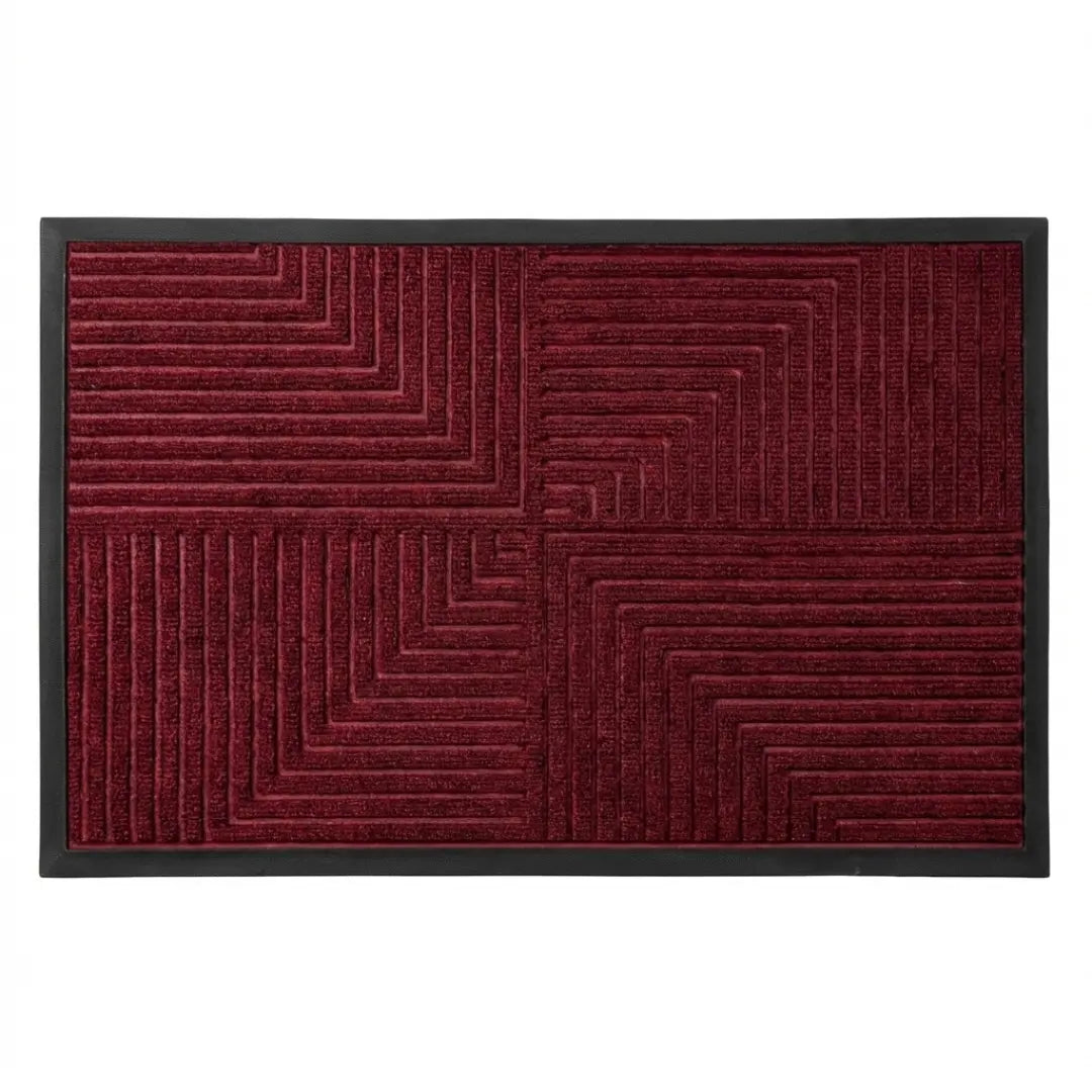 A&L Mat °01 Geometric Striped Doormat – Non Slip Indoor Outdoor Mat