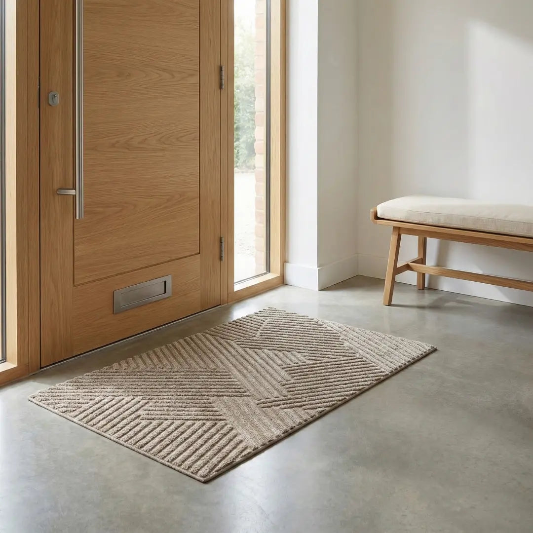 A&L Mat °03 Geometric Doormat – Non Slip Indoor and Outdoor Mat