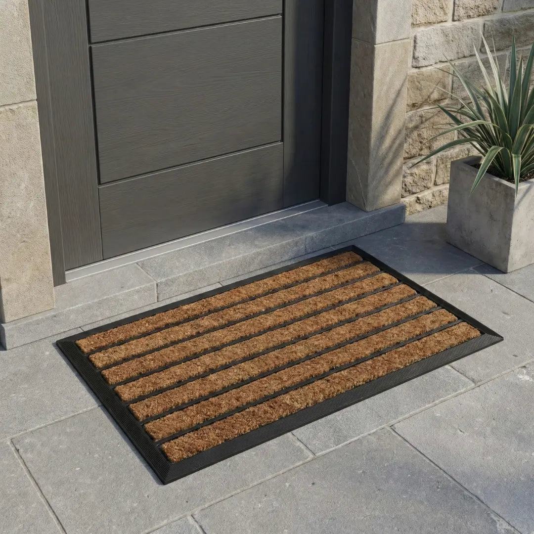 A&L Mat °05 Striped Entrance Doormat – Durable Non Slip Rubber Backing