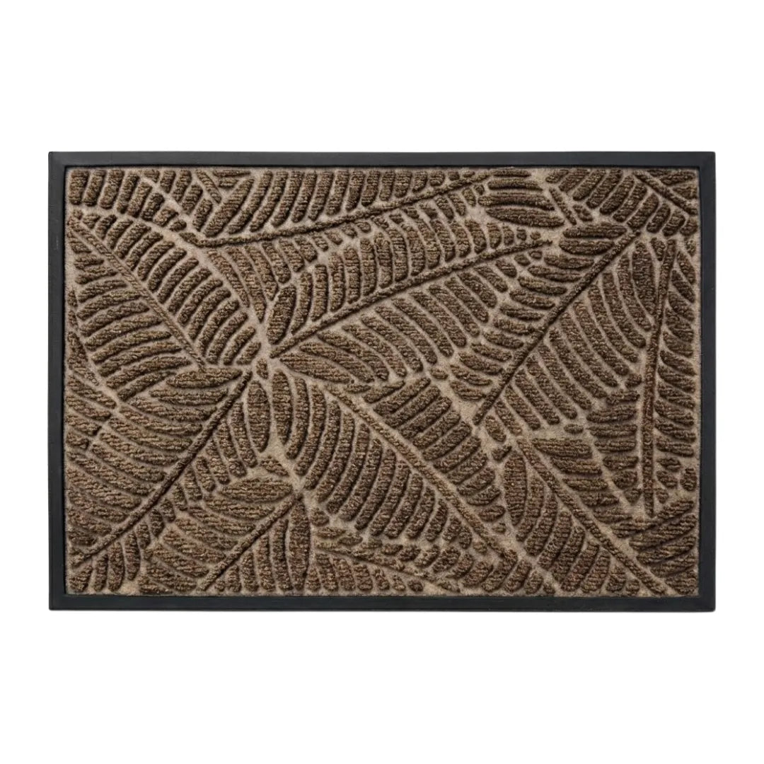 A&L Mat °06 Leaf Pattern Doormat - Non Slip Indoor Outdoor Mat