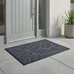 A&L Mat °06 Leaf Pattern Doormat - Non Slip Indoor Outdoor Mat