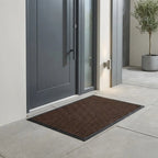 A&L Mat °11 Square Embossed Doormat - Non Slip Indoor Outdoor Entrance