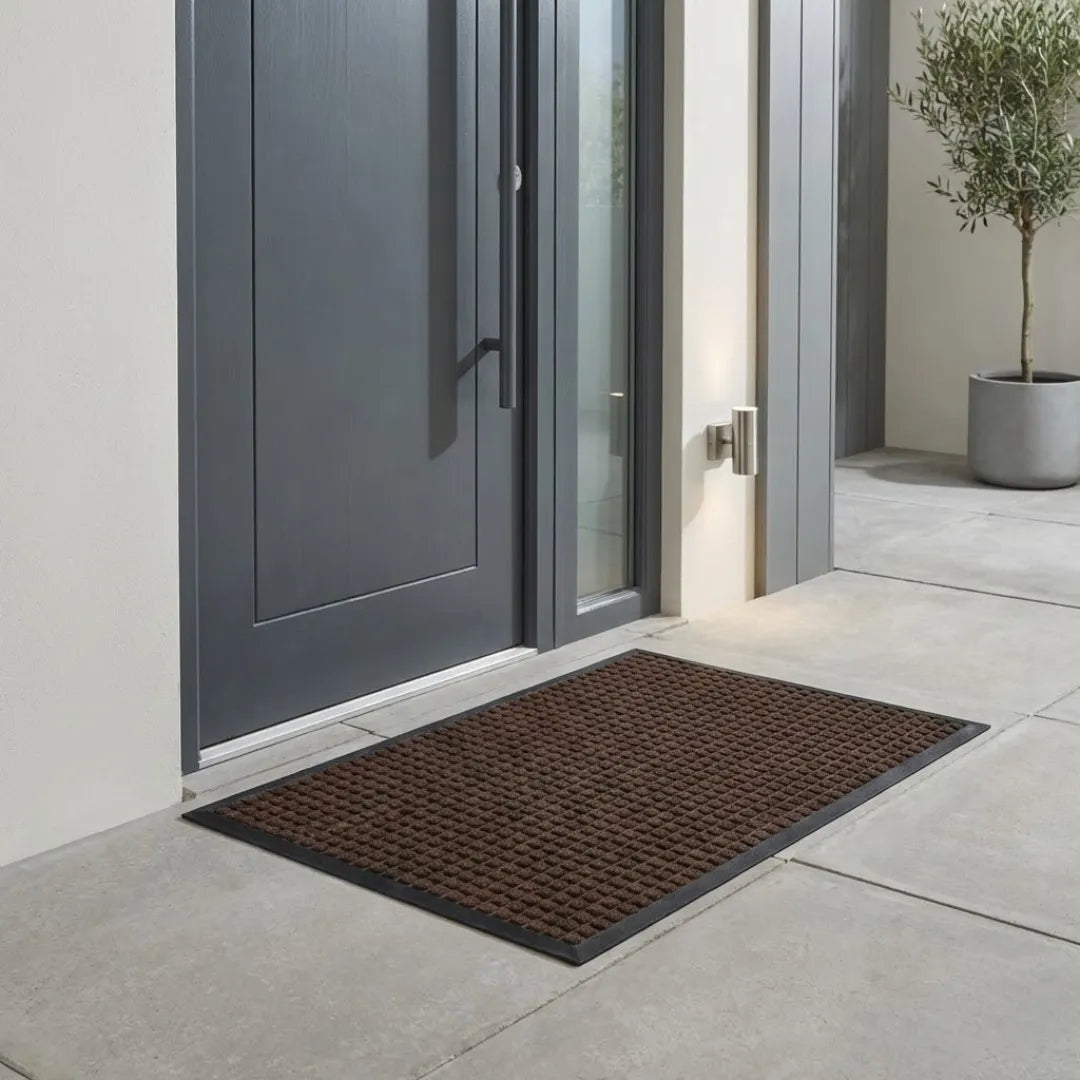 A&L Mat °11 Square Embossed Doormat - Non Slip Indoor Outdoor Entrance