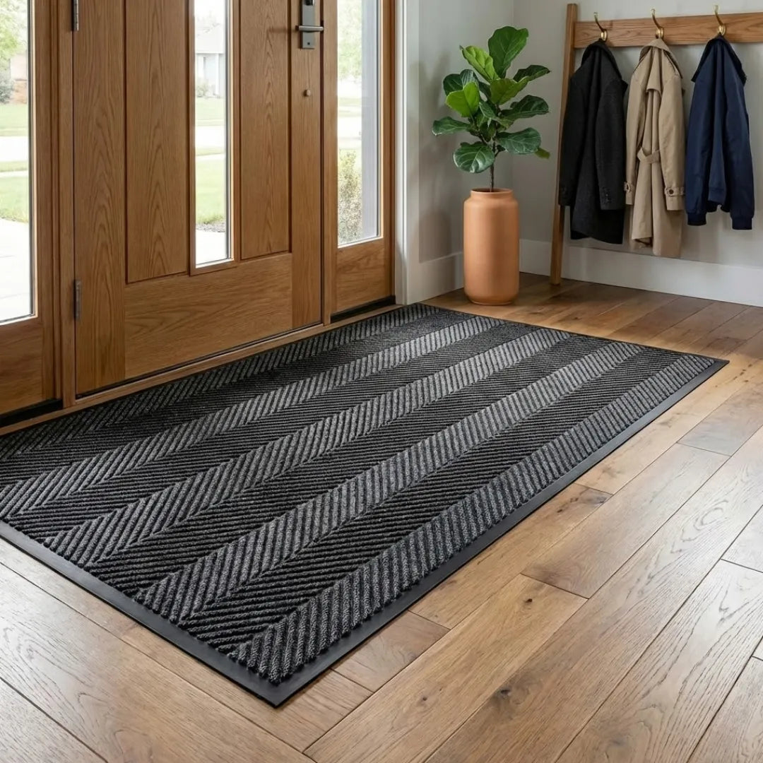 A&L Mat °15 Chevron Doormat – Non Slip Entrance Doormat for Indoor Use