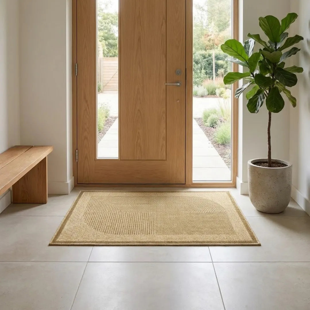 A&L Mat °17 Linen Colour Doormat – Non Slip Rubber Entrance Doormat