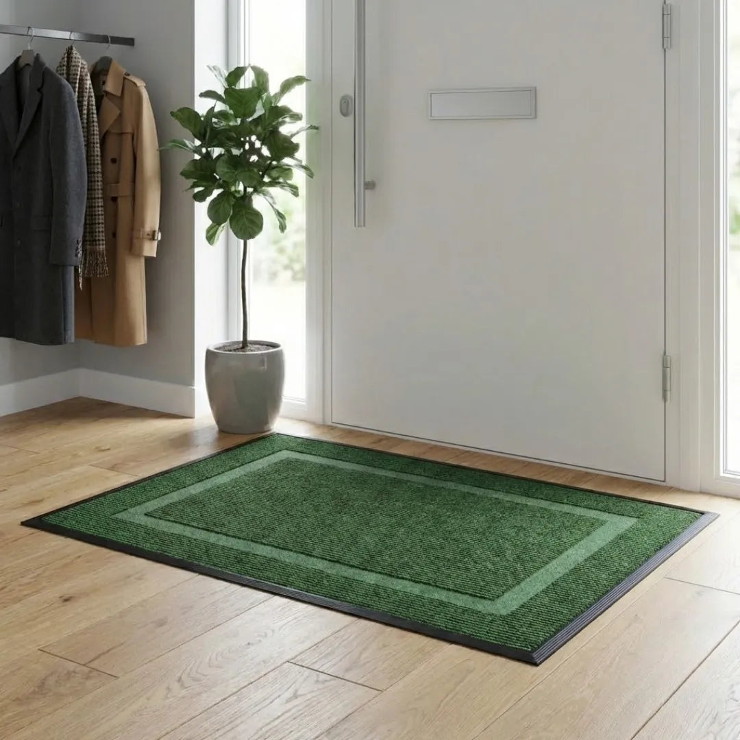 A&L Mat °20 Entrance Doormat – Non Slip Bordered Hallway Doormat