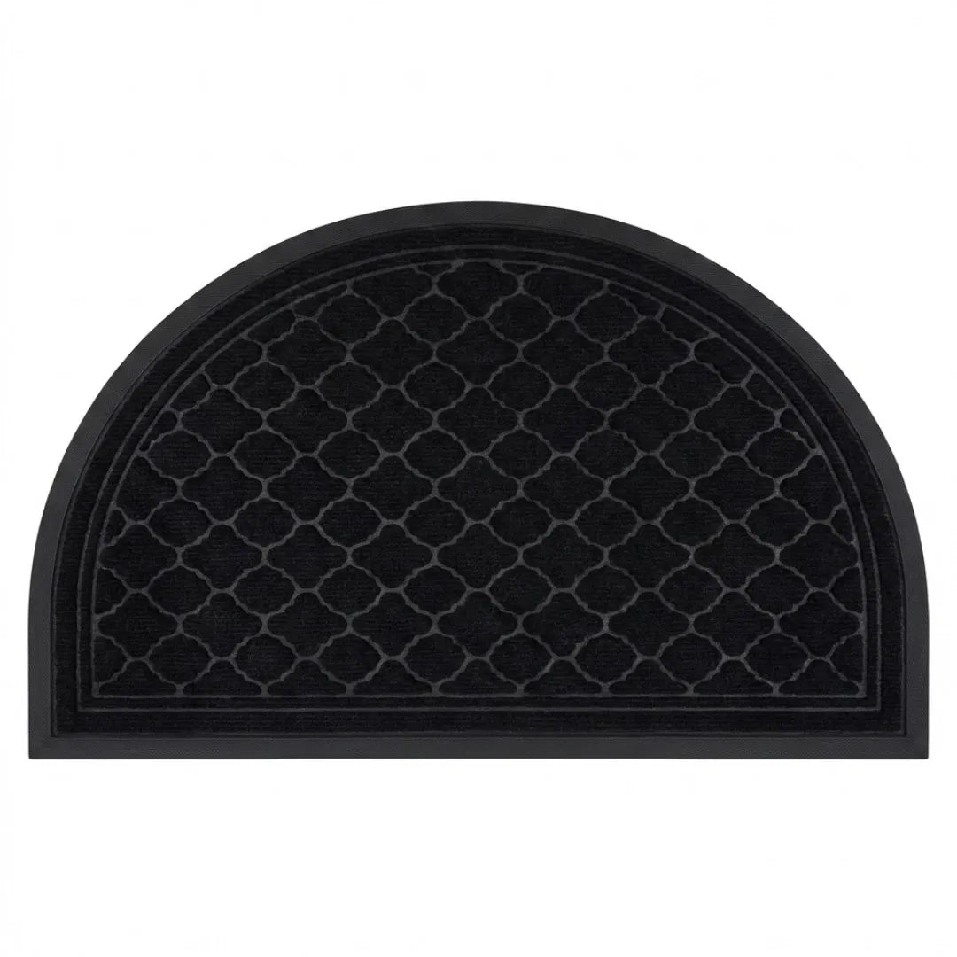 A&L Mat °21 Half Moon Doormat – Non Slip Rubber Entrance Doormat