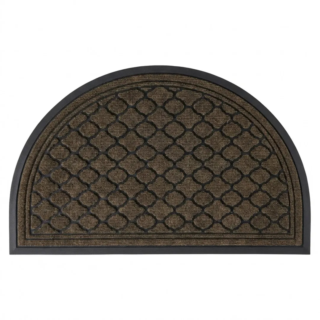 A&L Mat °21 Half Moon Doormat – Non Slip Rubber Entrance Doormat