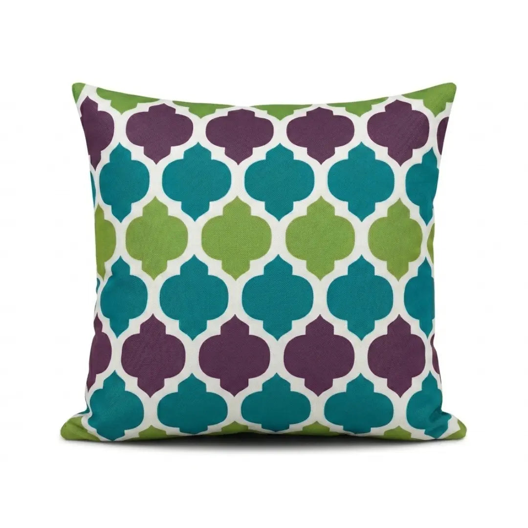 A&L Outer °07 Geometric Waterproof Outdoor Cushion Cover - Garden