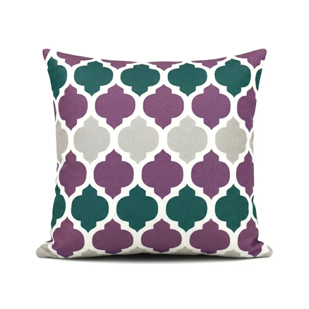 A&L Outer °07 Geometric Waterproof Outdoor Cushion Cover - Garden