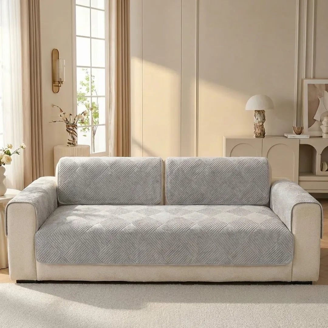 A&L Sofa °03 Geometric Sofa cover - Non Slip Velvet Settee Covers