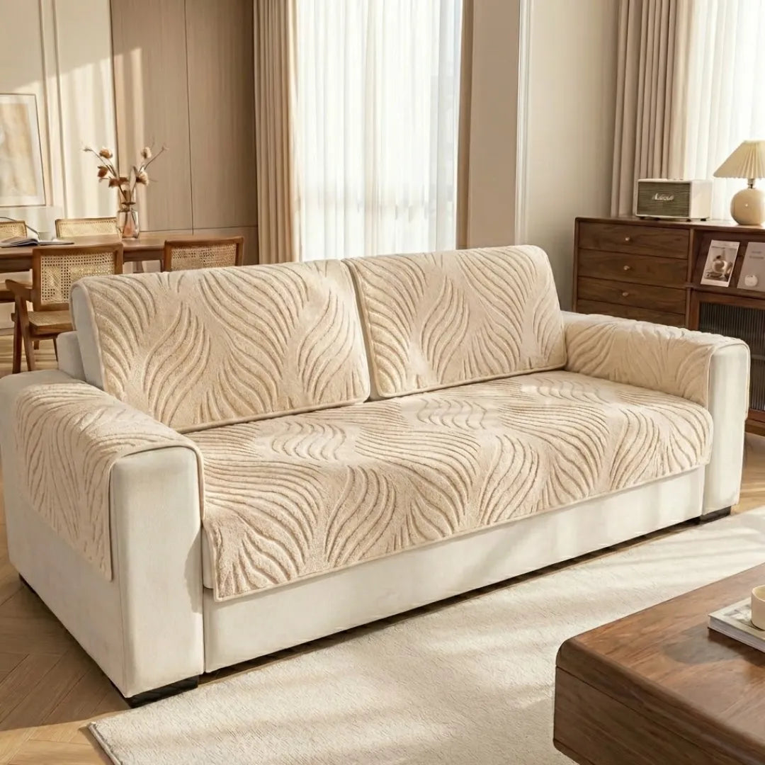 A&L Sofa °05 Wave Textured Sofa Cover - Non Slip Couch Covers