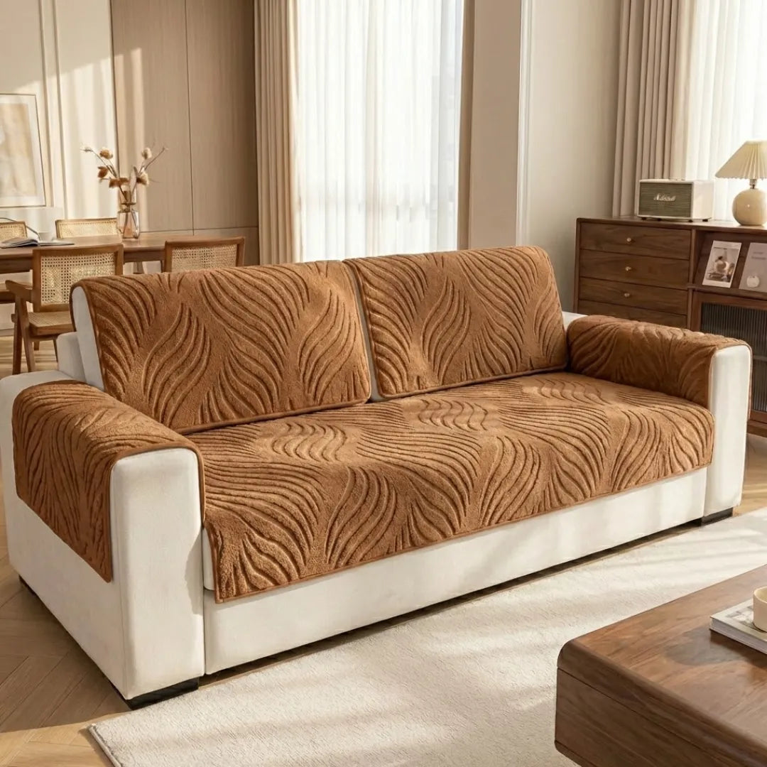 A&L Sofa °05 Wave Textured Sofa Cover - Non Slip Couch Covers