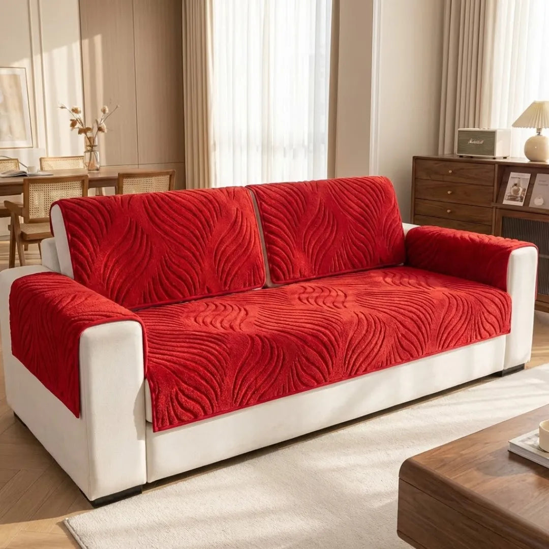 A&L Sofa °05 Wave Textured Sofa Cover - Non Slip Couch Covers