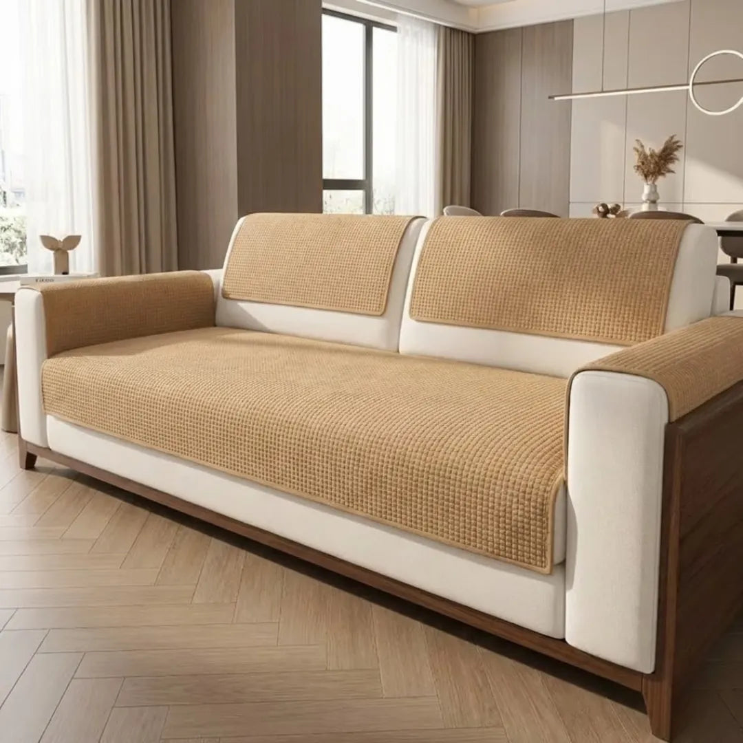 A&L Sofa °08 Non Slip Waffle Sofa Cover - Textured Settee Covers