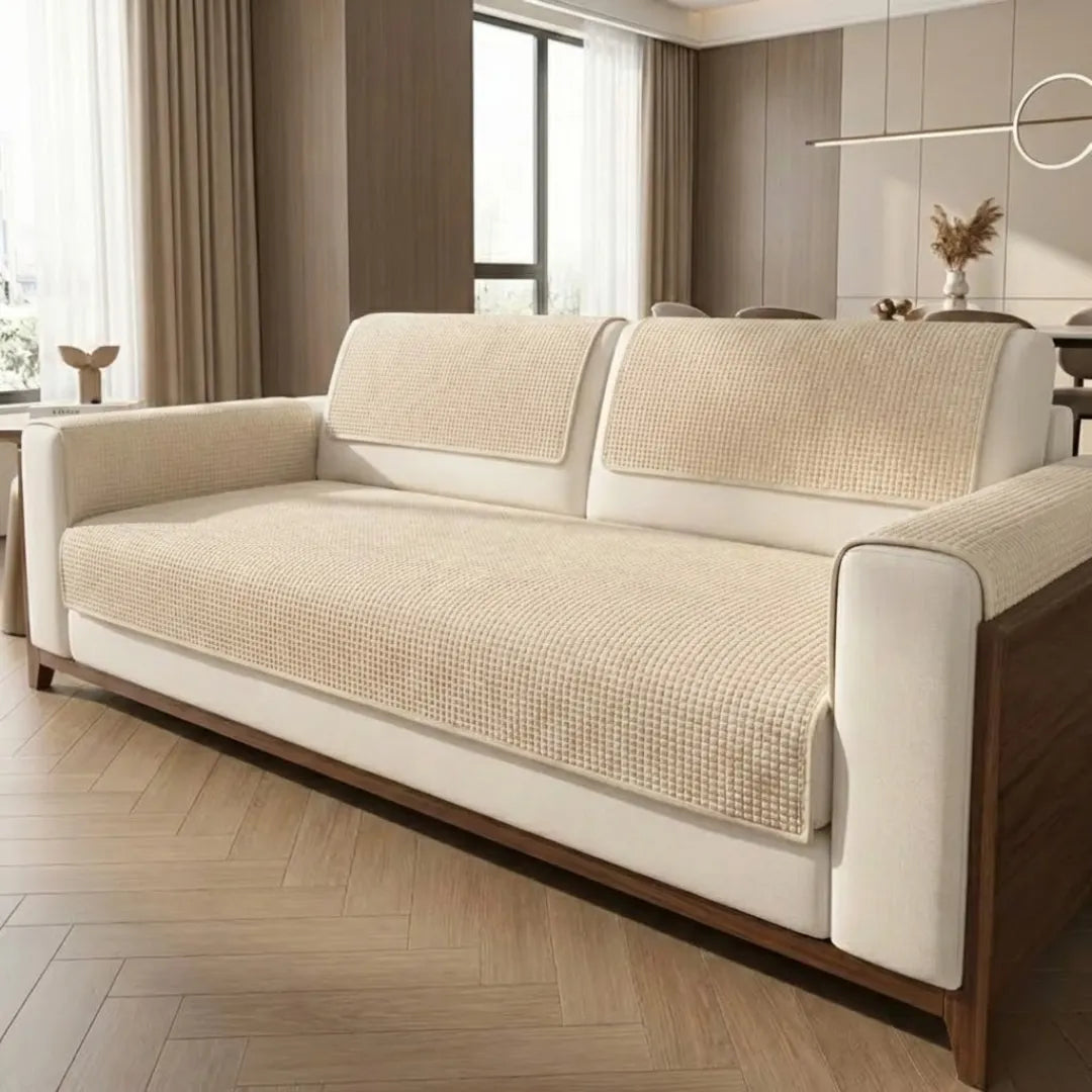 A&L Sofa °08 Non Slip Waffle Sofa Cover - Textured Settee Covers