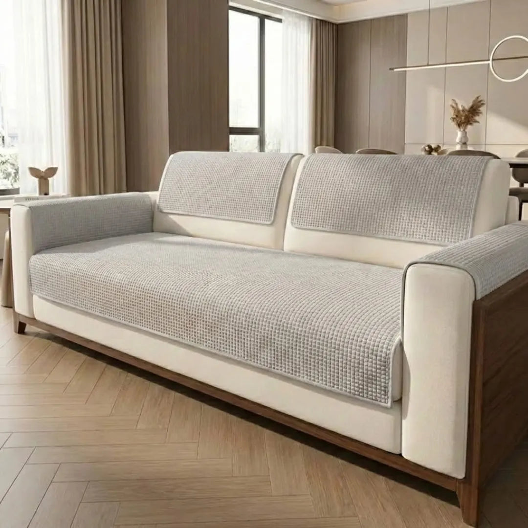A&L Sofa °08 Non Slip Waffle Sofa Cover - Textured Settee Covers