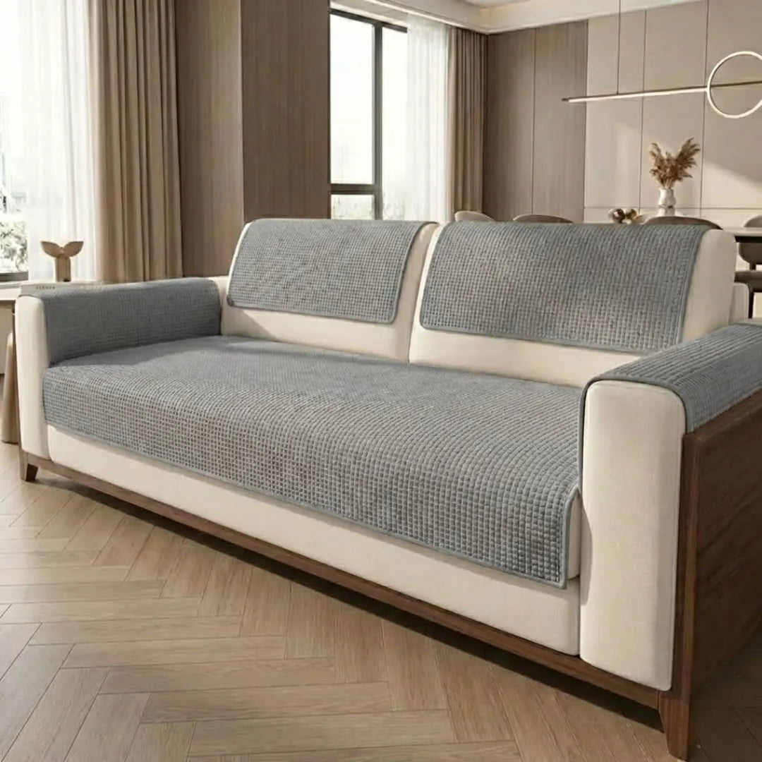 A&L Sofa °08 Non Slip Waffle Sofa Cover - Textured Settee Covers