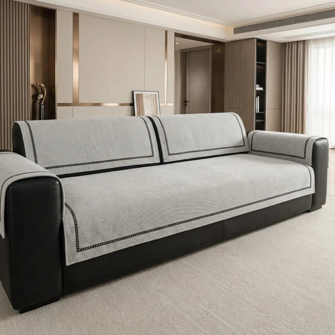 A&L Sofa °10 Chenille Sofa Cover - Non Slip Twill Settee Covers