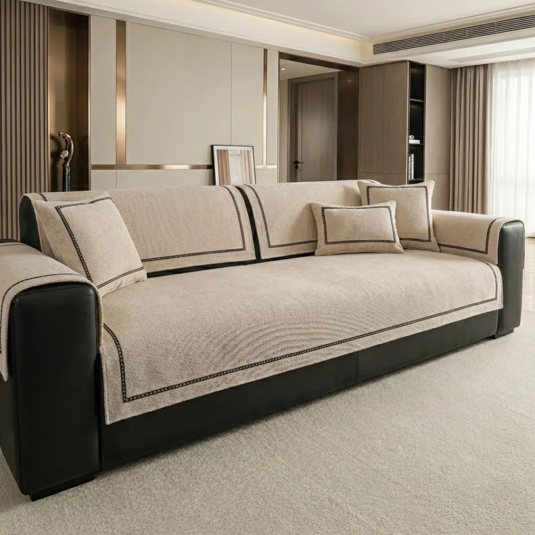 A&L Sofa °10 Chenille Sofa Cover - Non Slip Twill Settee Covers
