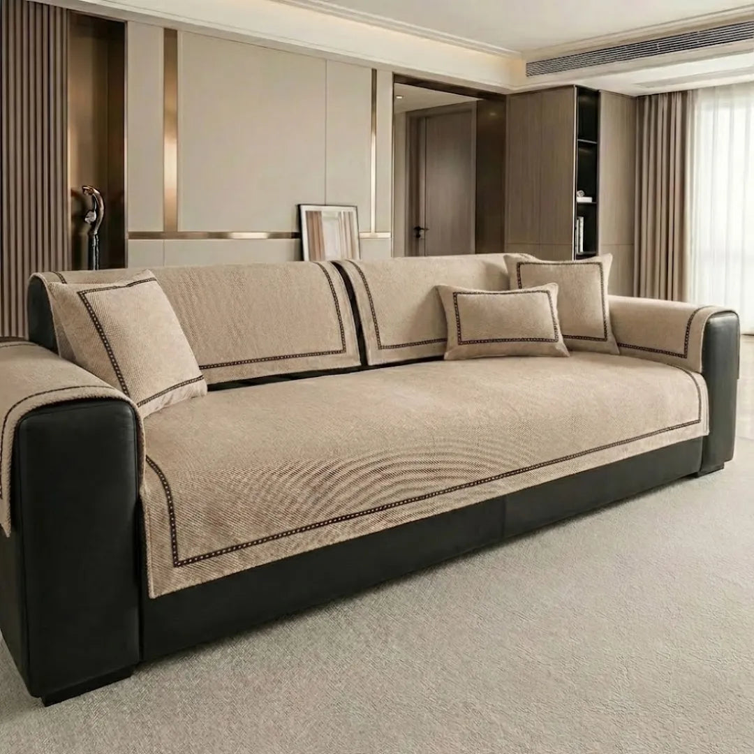 A&L Sofa °10 Chenille Sofa Cover - Non Slip Twill Settee Covers