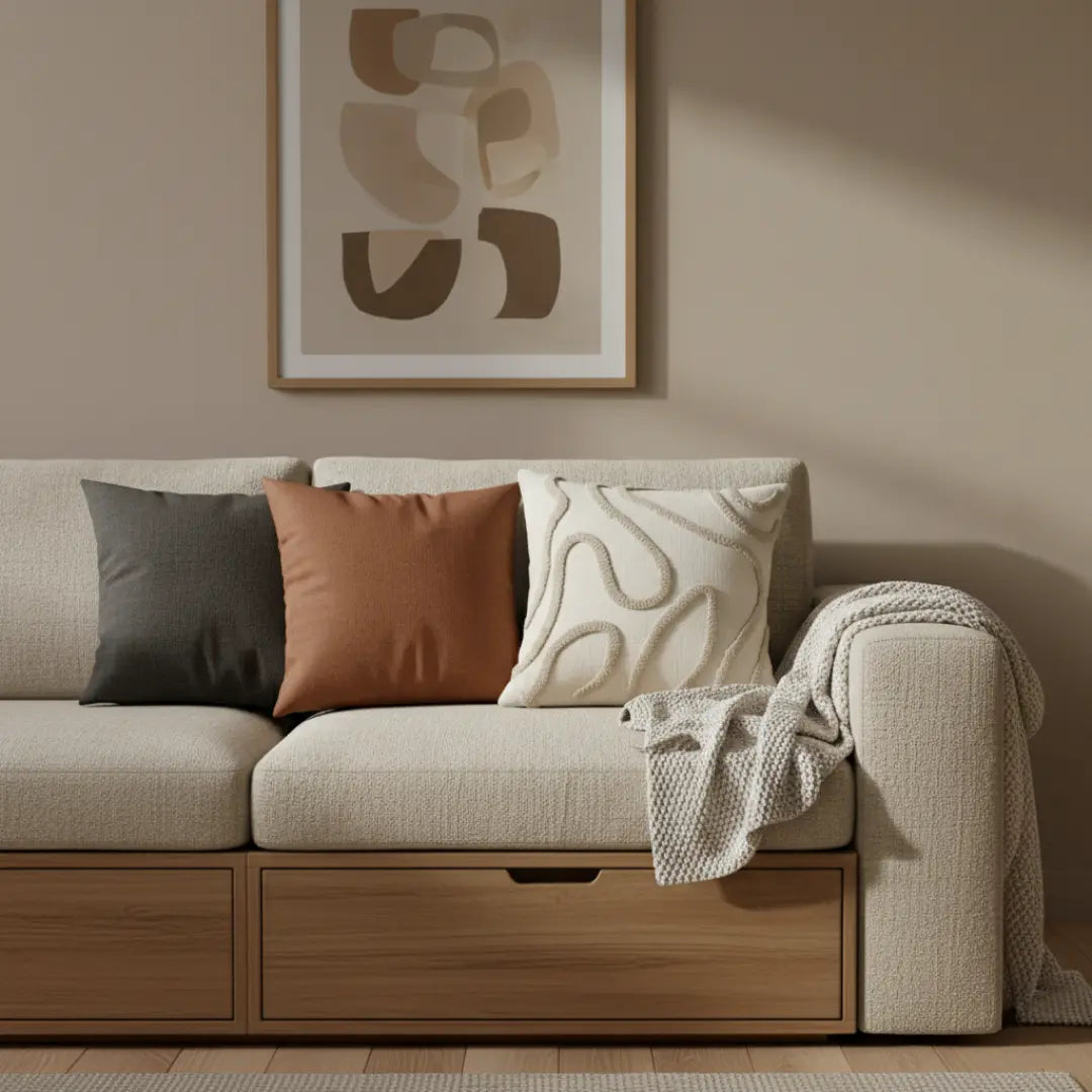 A&L °02 Decorative Cushion Cover – Tufted Swirl Texture