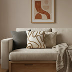 A&L °02 Cushion Cover - Tufted Boho Square Decorative Sofa Cushion