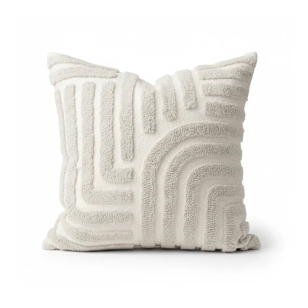 A&L °03 Modern Sofa Cushion – Geometric Tufted Arch Pattern