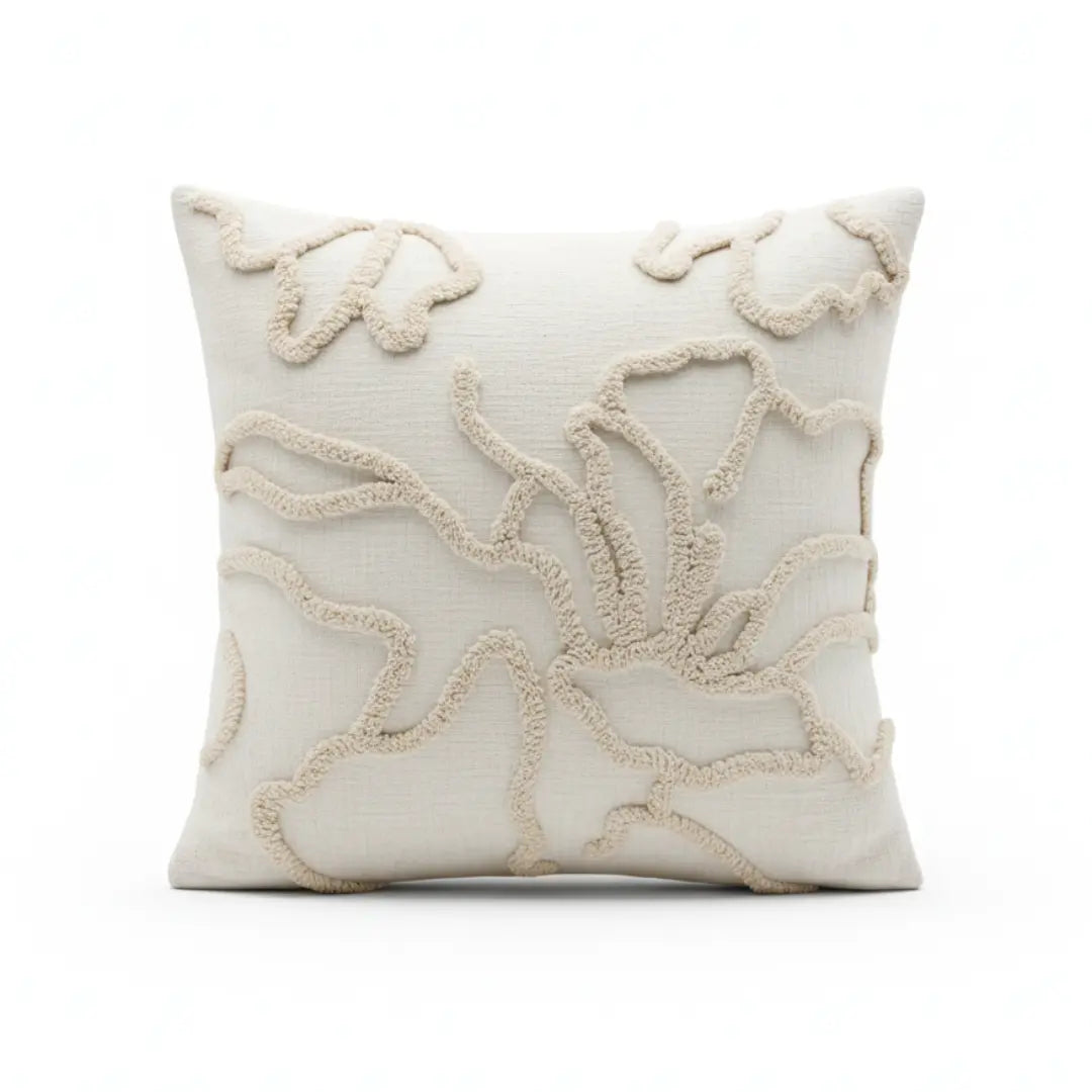 A&L °04 Textured Scatter Cushion – Abstract Linework Design