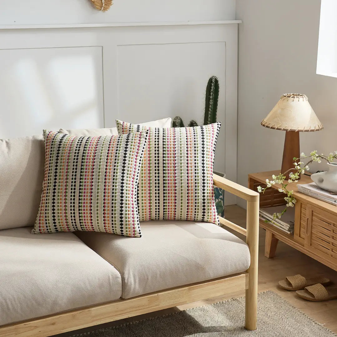 A&L °05 Modern Cushion Covers – Geometric Embroidered Cushion