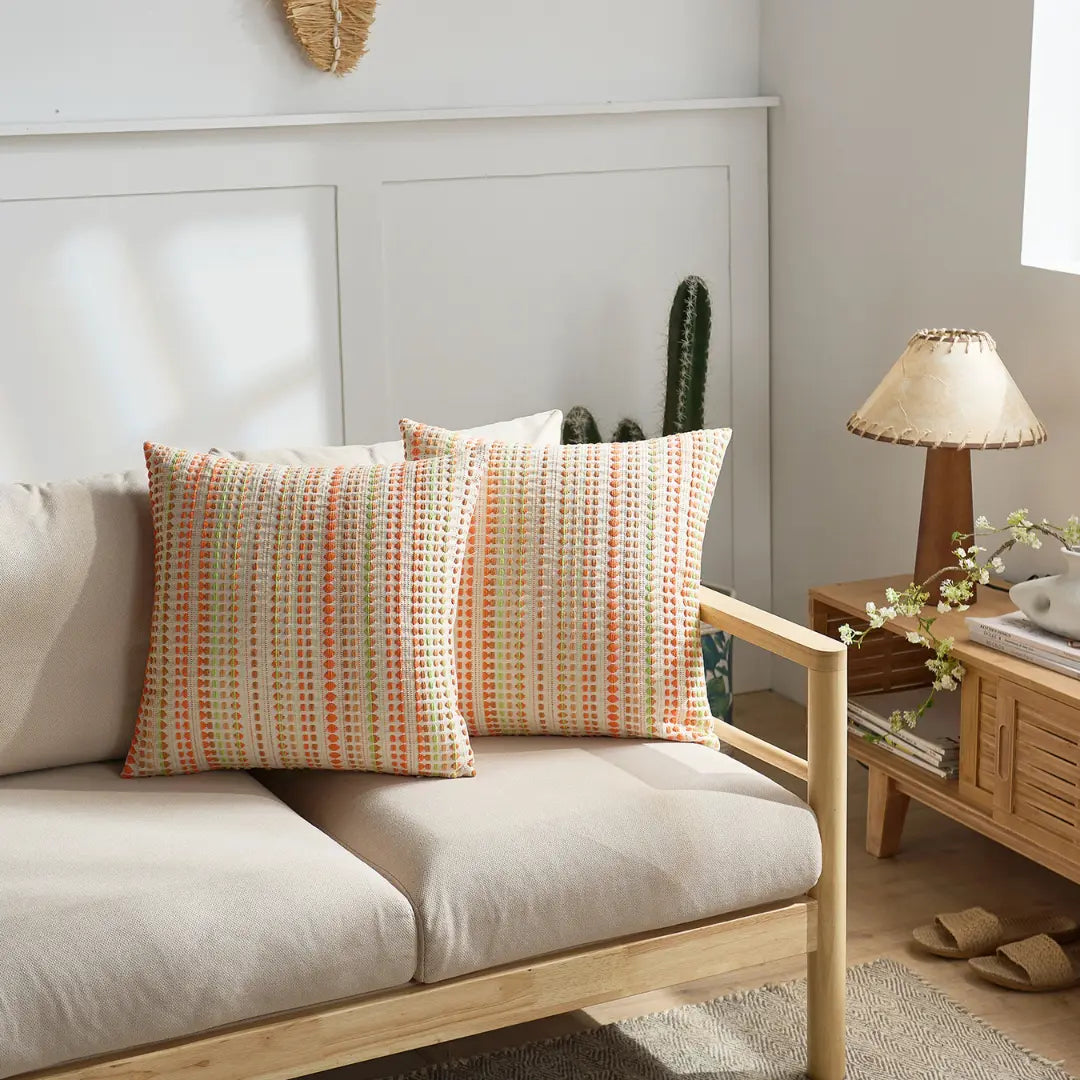 A&L °05 Modern Cushion Covers – Geometric Embroidered Cushion