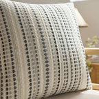 A&L °05 Textured Scatter Cushion Cover – Modern Woven Stripe Design