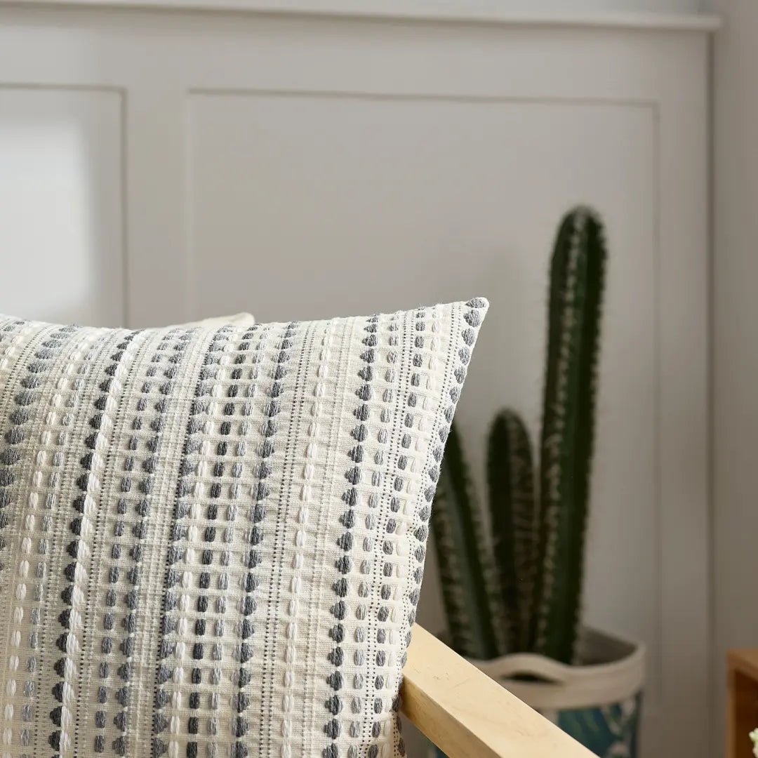 A&L °05 Modern Cushion Covers – Geometric Embroidered Cushion