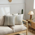 A&L °05 Textured Scatter Cushion Cover – Modern Woven Stripe Design