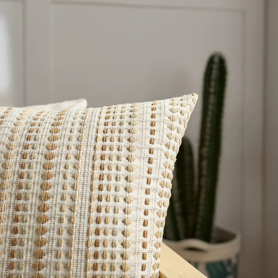 A&L °05 Modern Cushion Covers – Geometric Embroidered Cushion