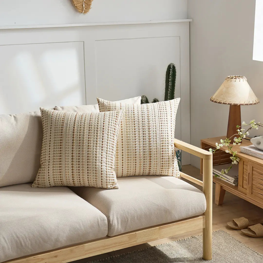 A&L °05 Modern Cushion Covers – Geometric Embroidered Cushion