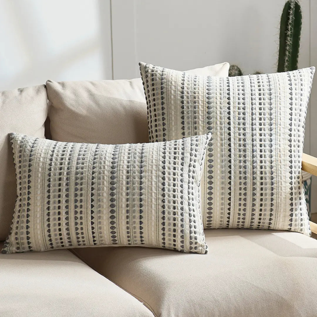 A&L °06 Modern Cushion Covers – Geometric Embroidered Cushion